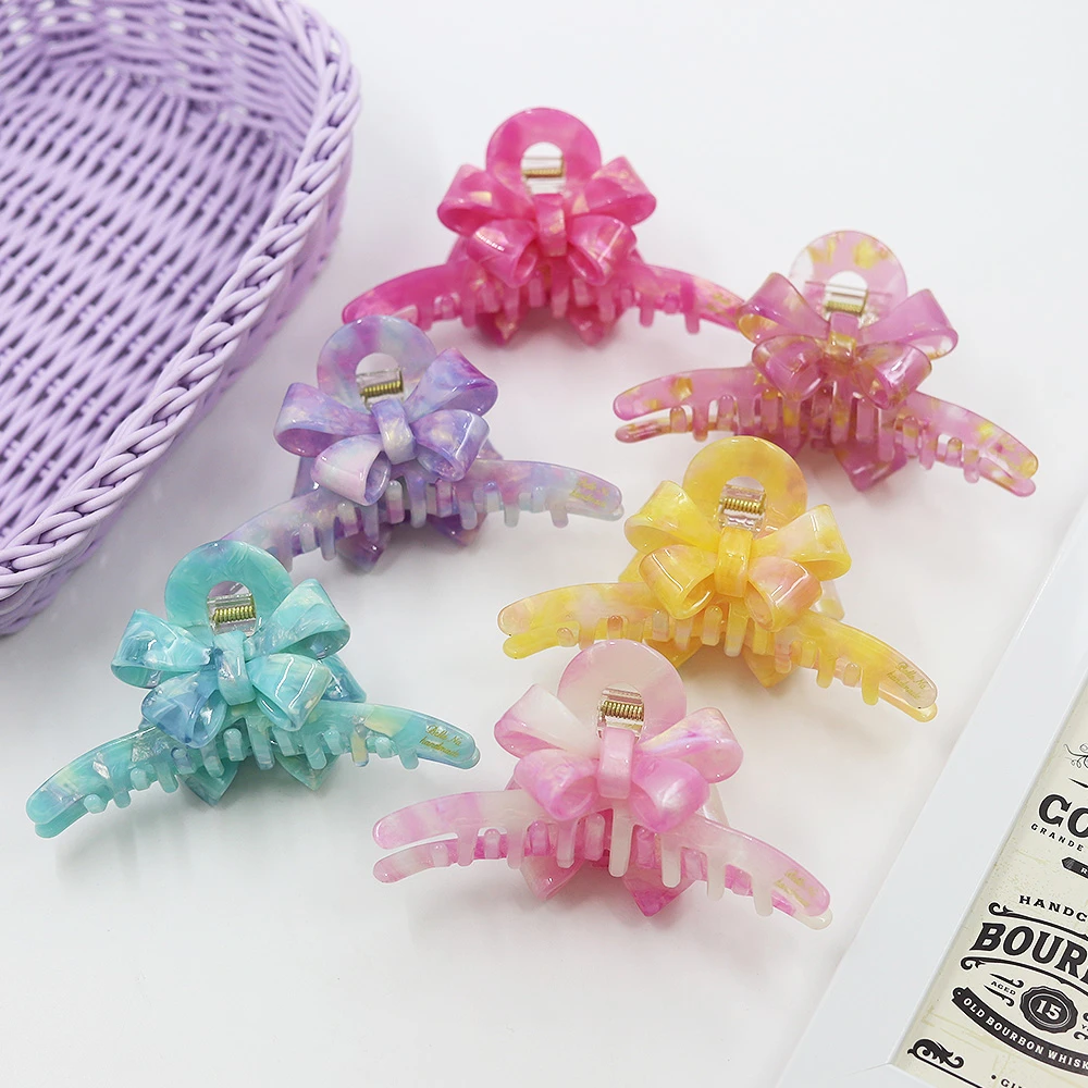 蝴蝶结抓夹日韩女高级感气质甜美发夹子ins风超仙个性百搭发饰品