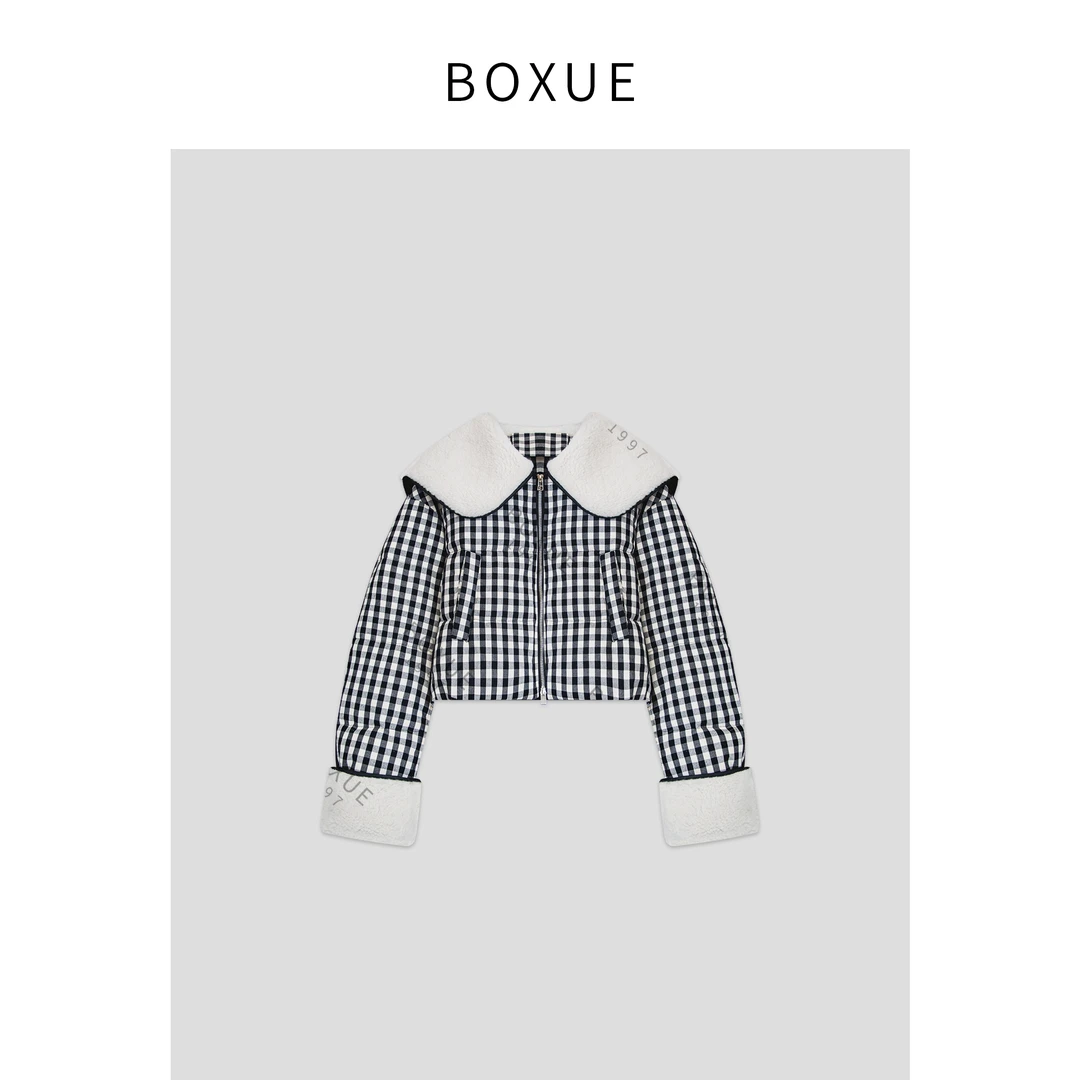 BOXUE“憧憬”2024冬季高级感90白鹅绒羽绒服 外套#241031YR716