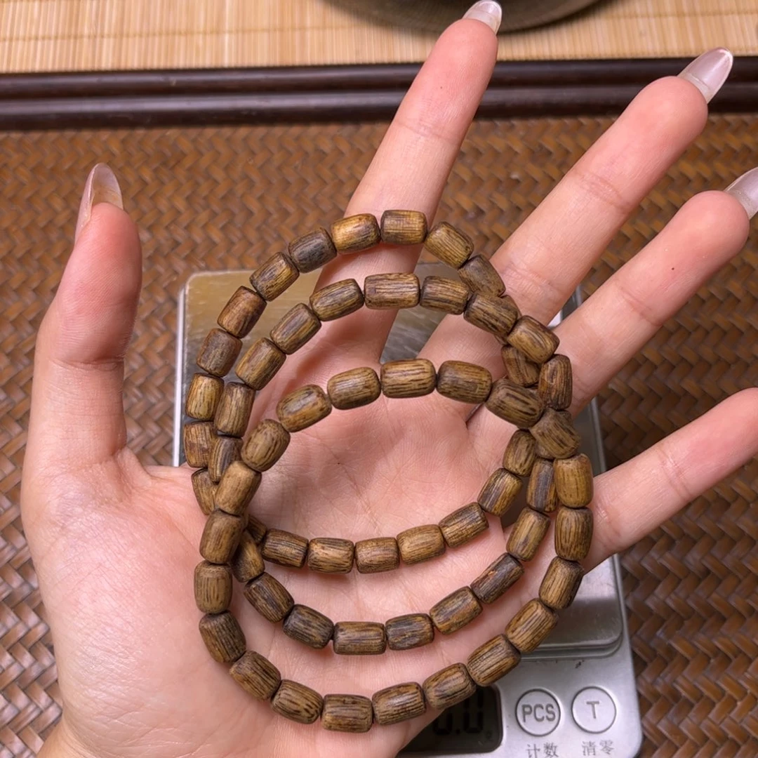 香榧木海南莺歌绿随行手串4克新粉福利