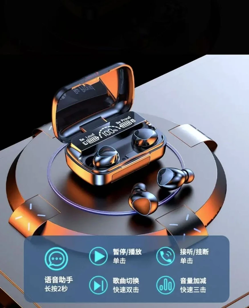 跨境新款m10蓝牙耳机无线入耳式运动防水骑行跑步长续航f9耳机