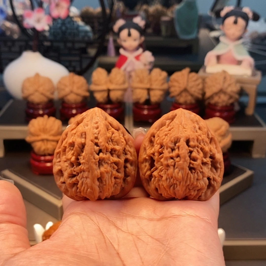 陌****把件文玩核桃40虎头王