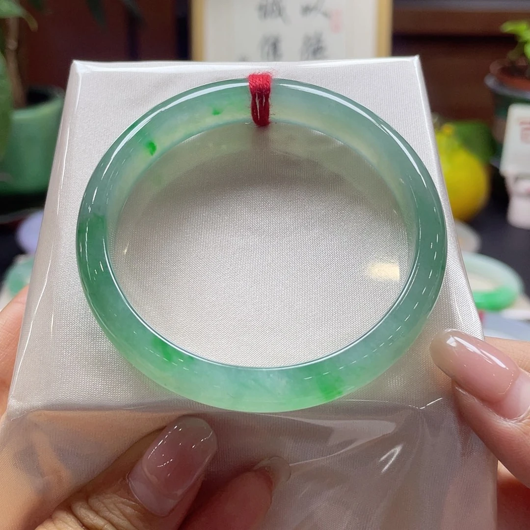 翡翠未镶嵌手镯42 号链接