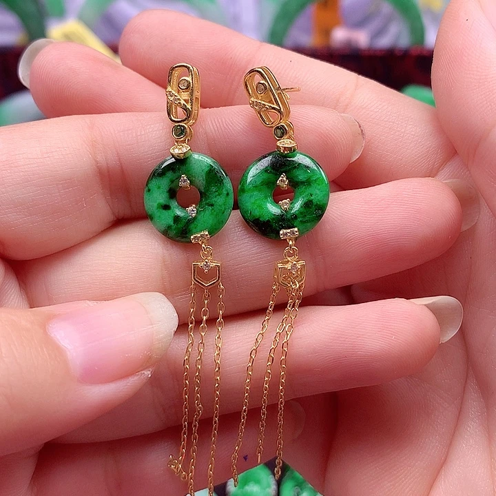 翡翠银S925镶嵌颈饰翡翠