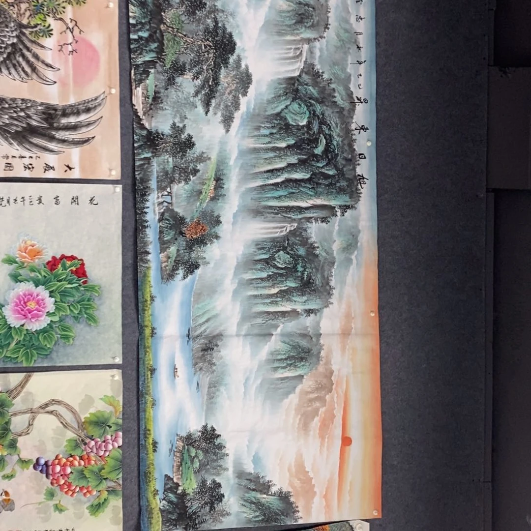 国画好*的尺寸240✖️1米小八尺精品手绘