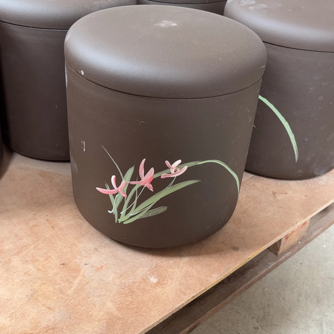 紫砂茶叶罐8饼茶叶罐