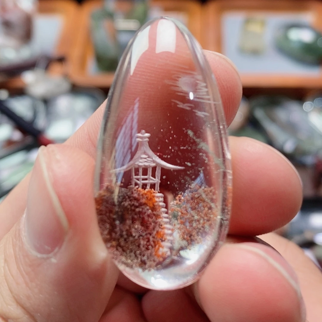 水晶未镶嵌吊坠(不含链)