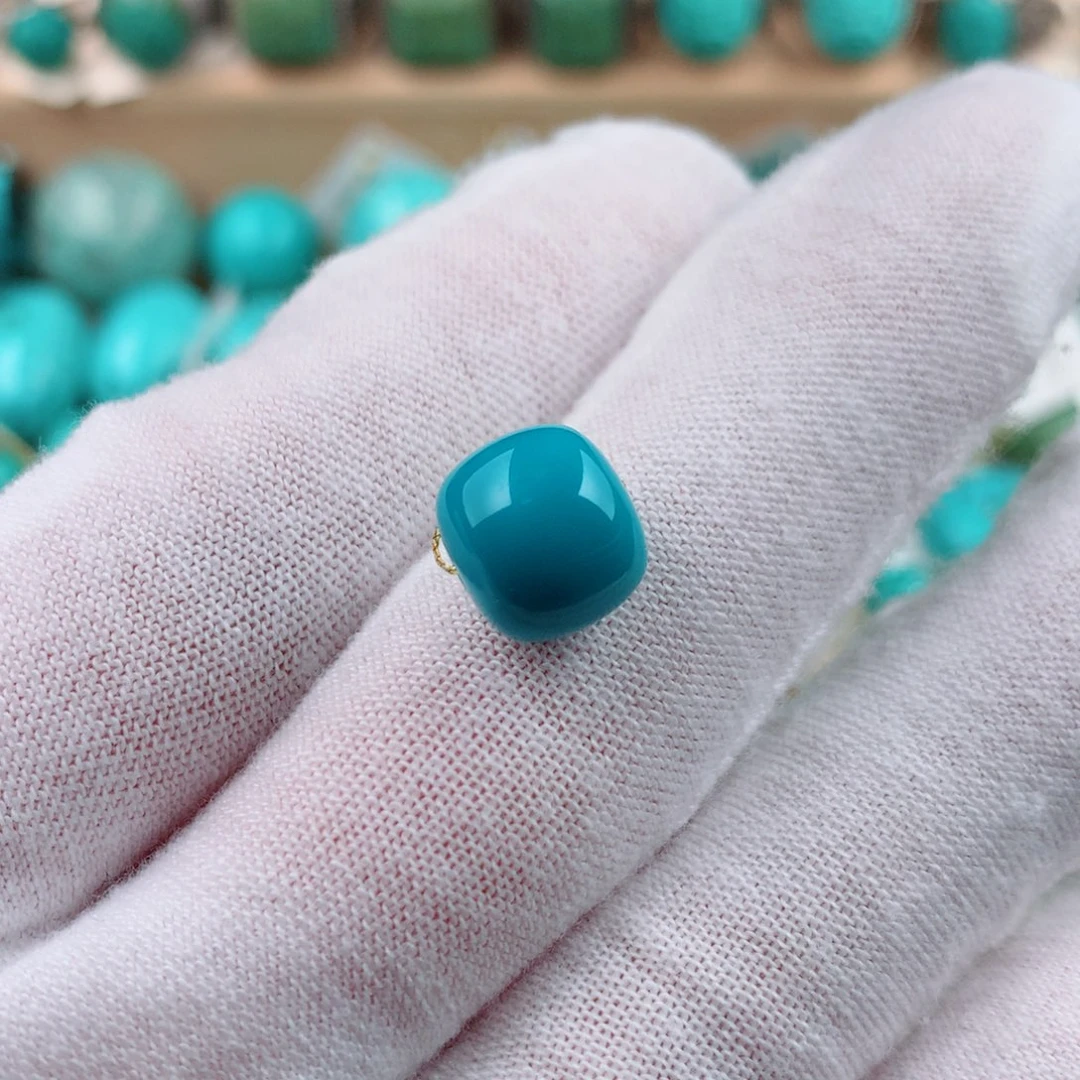绿松石未镶嵌珠宝奇石10.5mm