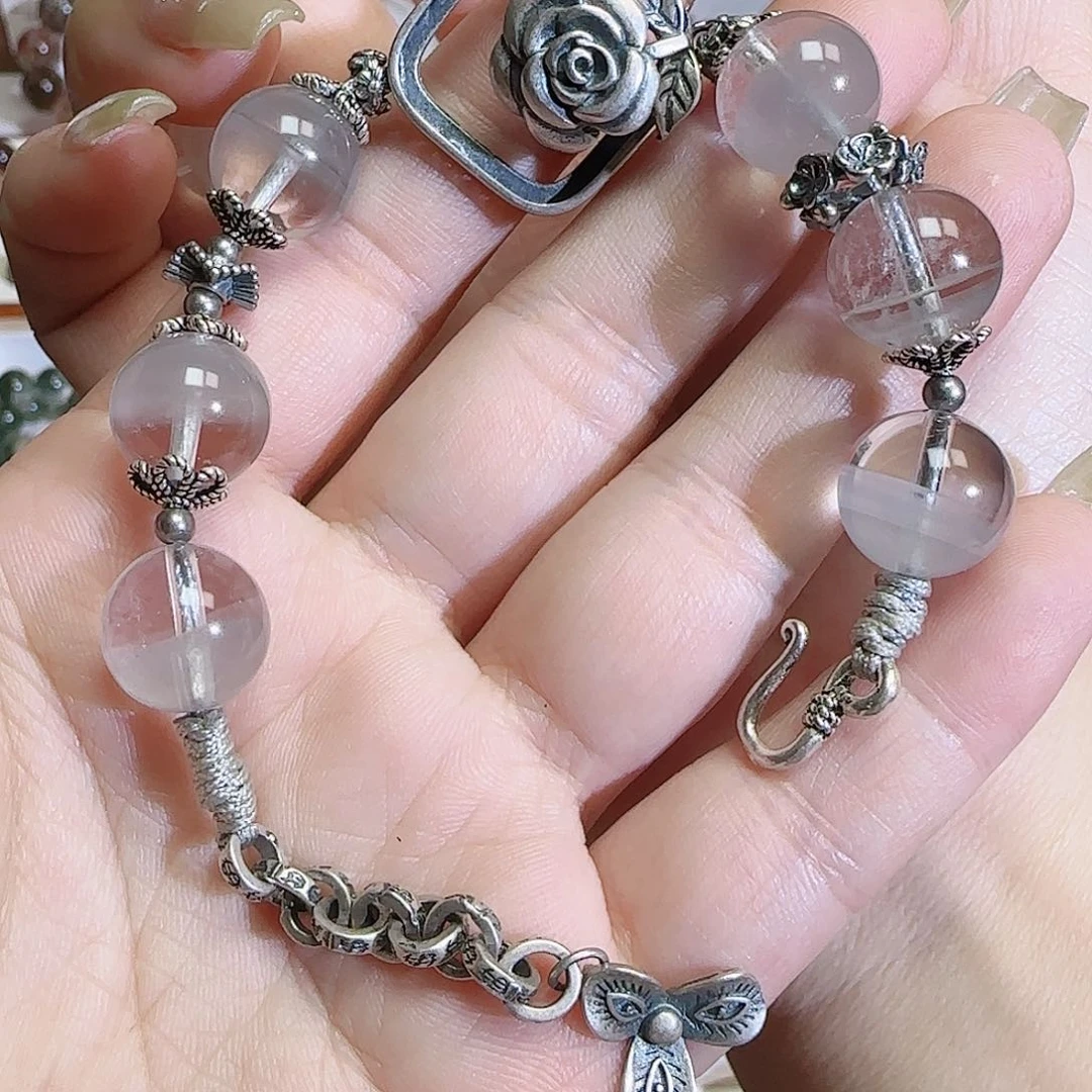 水晶单珠未镶嵌蜡****子灰幽灵设计款