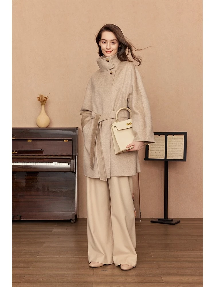 活动款-【RIZ】14.5-100山羊绒-32660-秋冬毛呢短款外套女士大衣