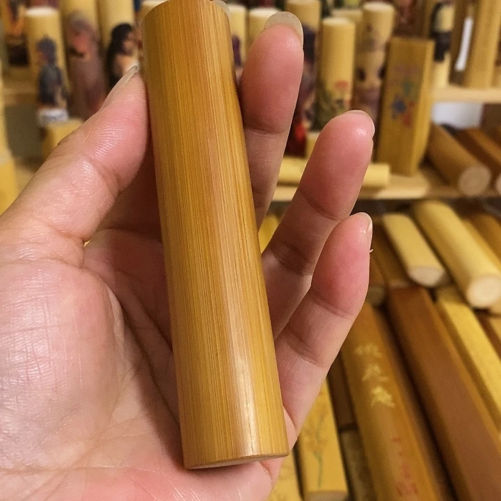 【闪购商品】竹阿*侬天然实心定做3根雕刻