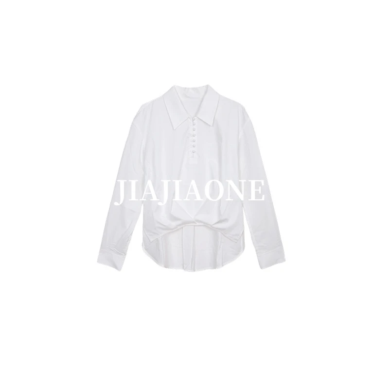 【佳佳私服】2025新款OL通勤设计感衬衫B119