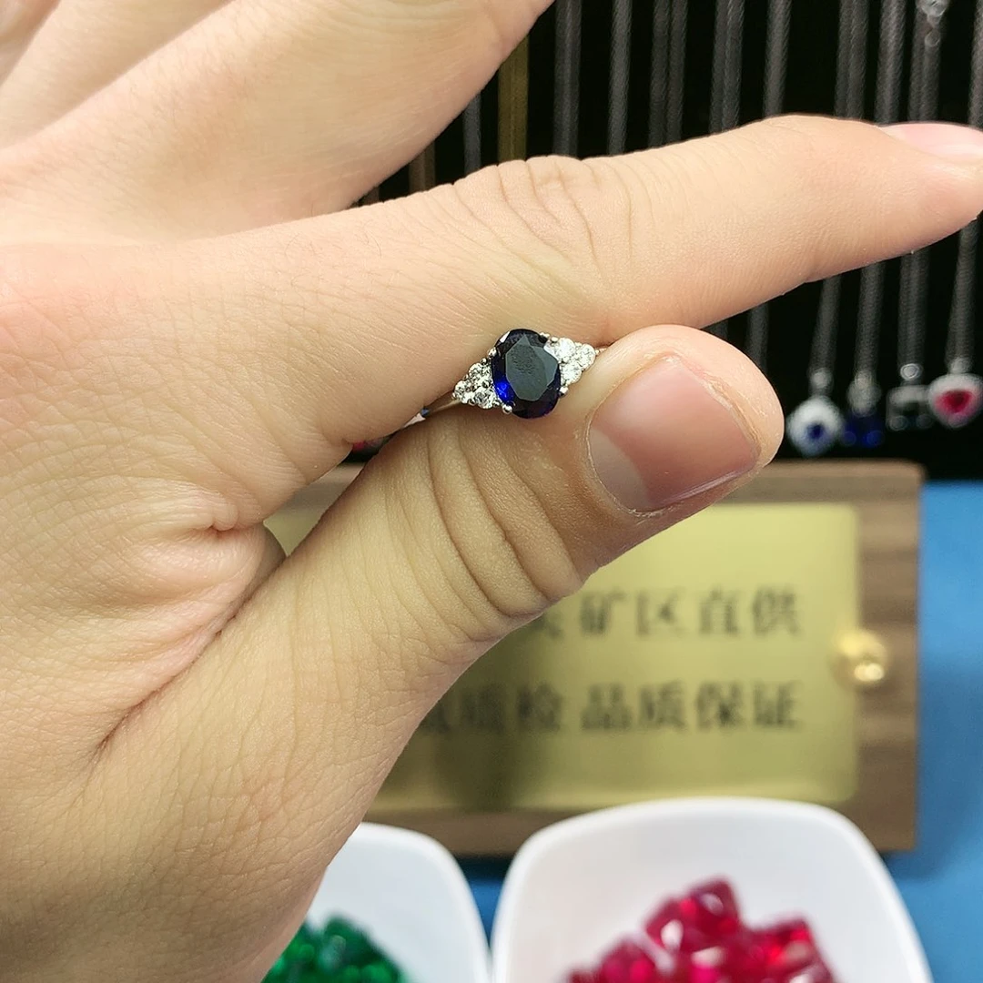 蓝宝石戒指合金22222222