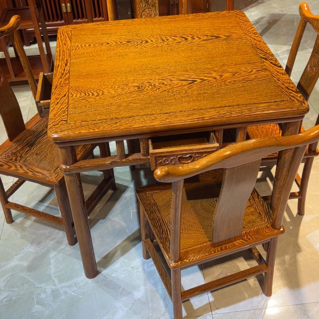 一***运鸡翅木类成套家具78 78 68五件套