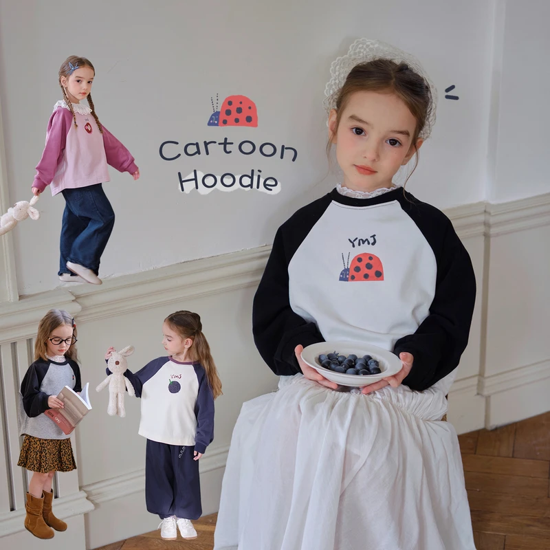 【杨梅家】女童春款新品可爱卫衣DE3309