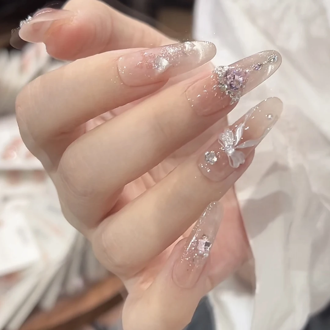 【水冰月】纯手工制作可拆卸穿戴甲10片