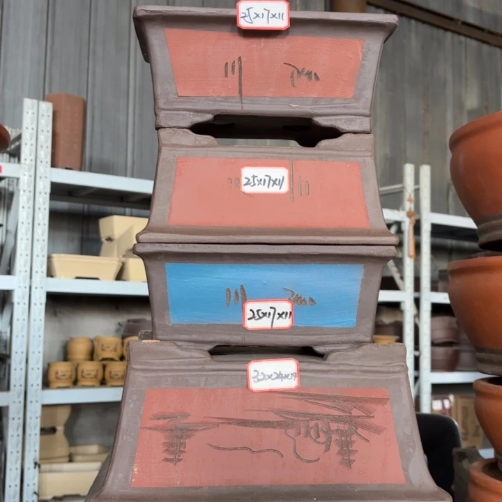 紫砂花盆100-5。