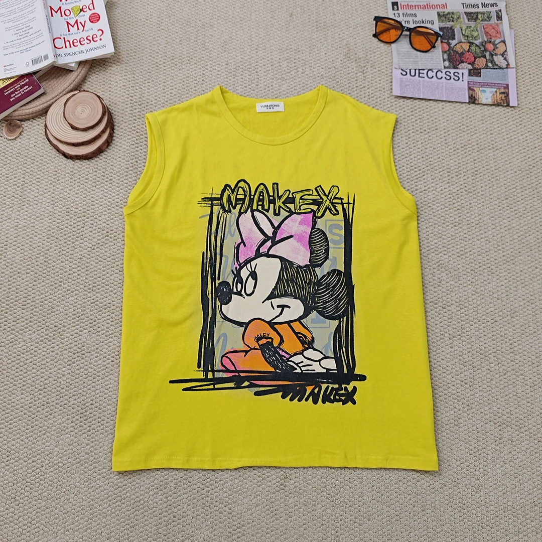 2025夏季新款休闲百搭卡通印花背心2229