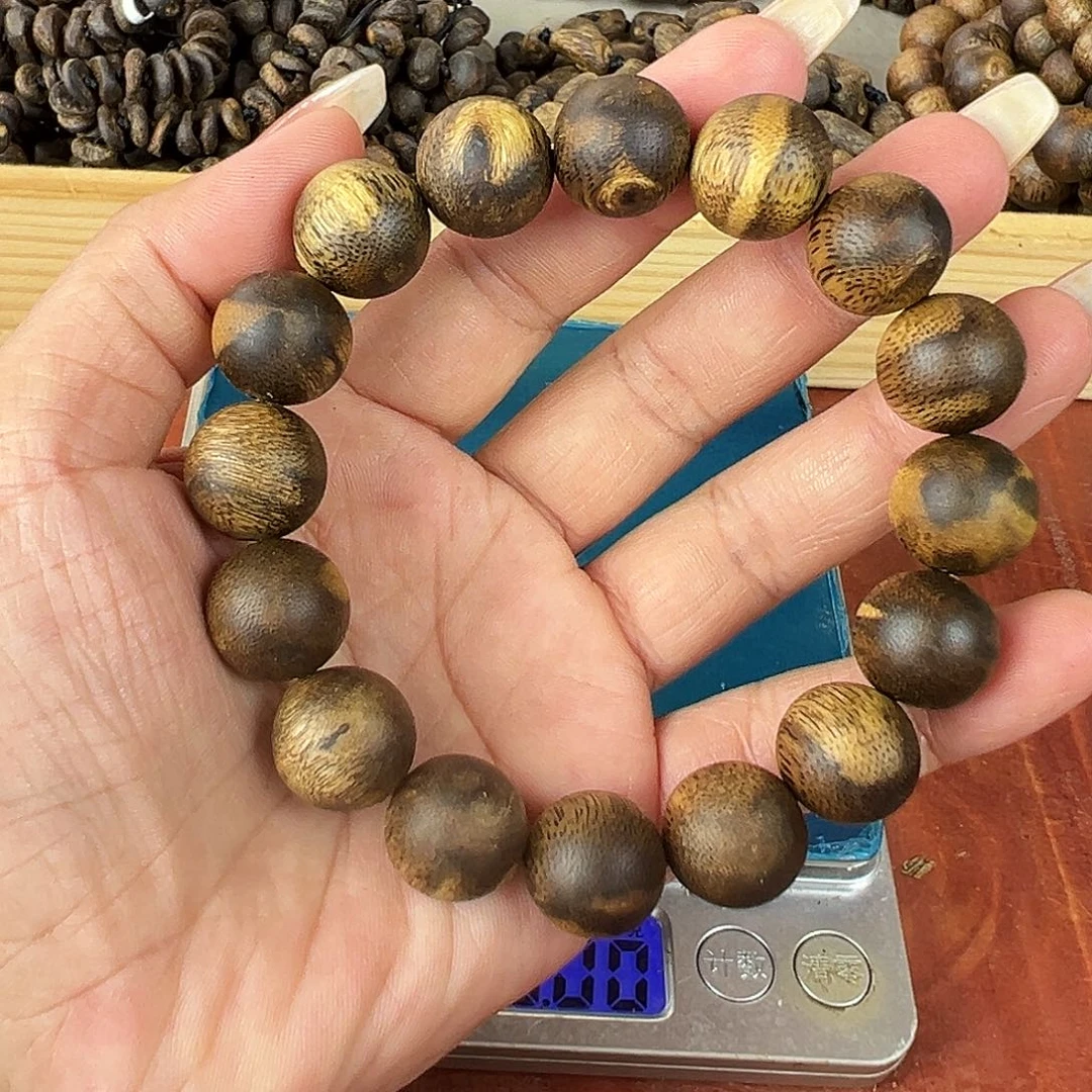 沉香沉香碎屑卡14圆珠单圈15g金沙叶