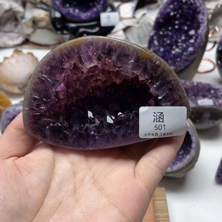 未镶嵌大型摆件（非配饰）紫晶光*