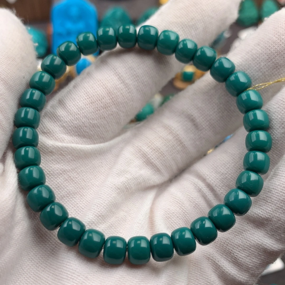 绿松石未镶嵌发饰6.6mm