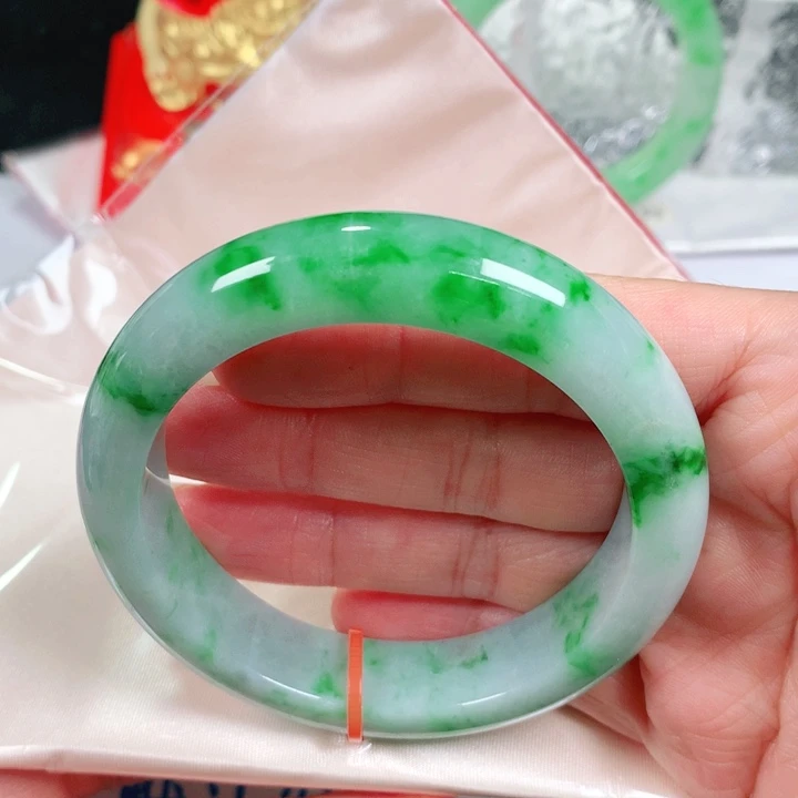 未镶嵌手镯翡翠叶*桐   编号FH1117 正圈56