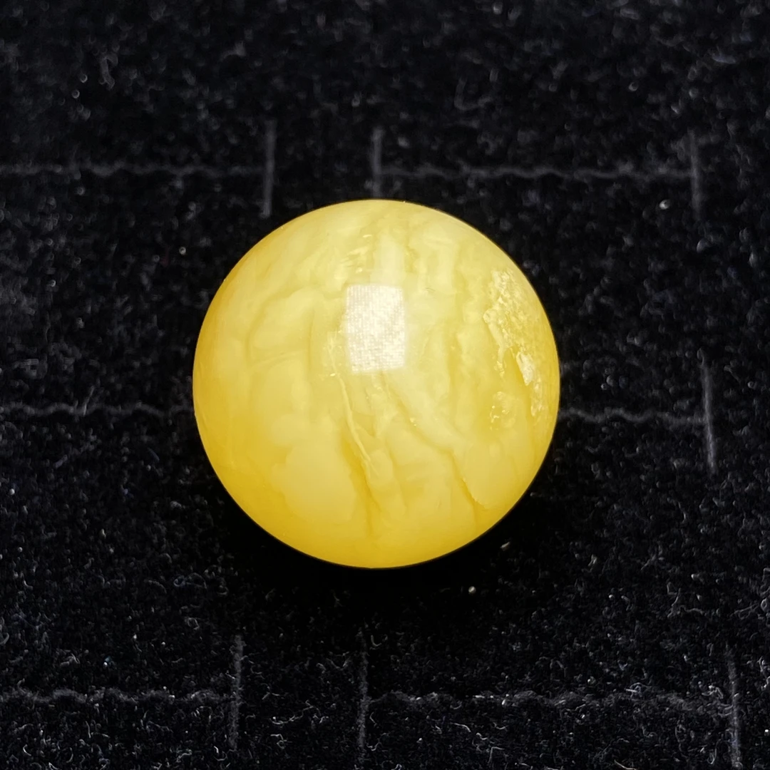 23号【星筠珠宝】24mm瓷白意境单珠珠宝玉石