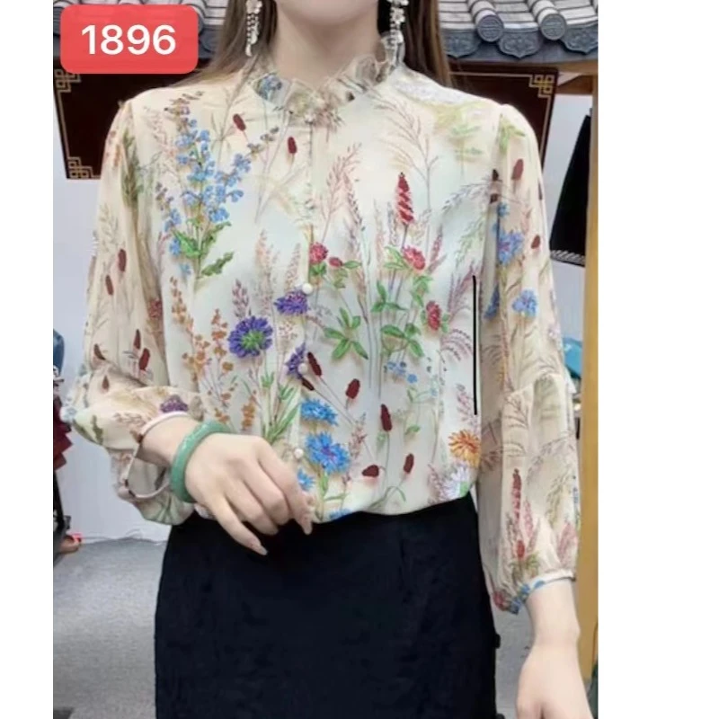 1896新款时尚休闲印花上衣
