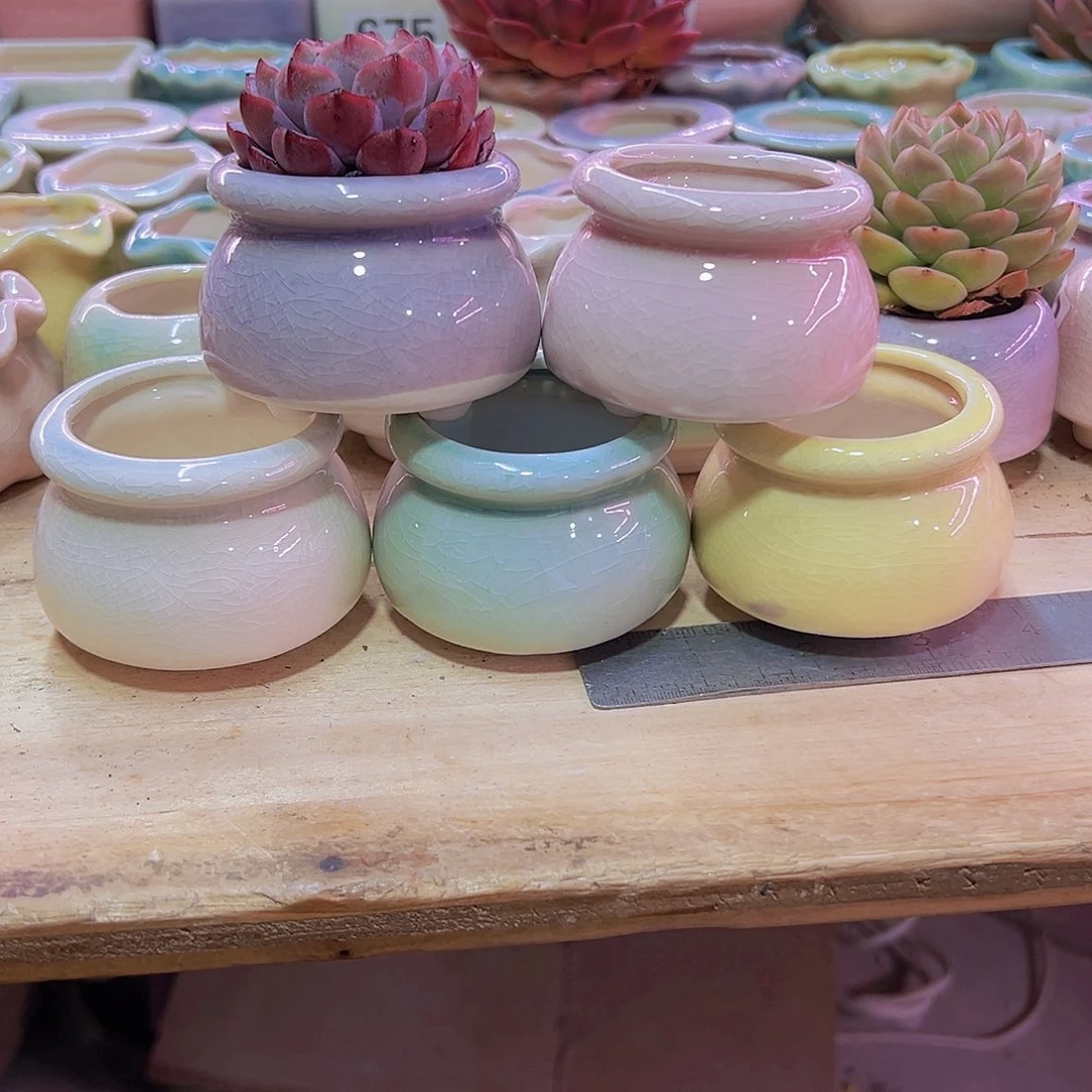 陶瓷花盆满12包邮发货