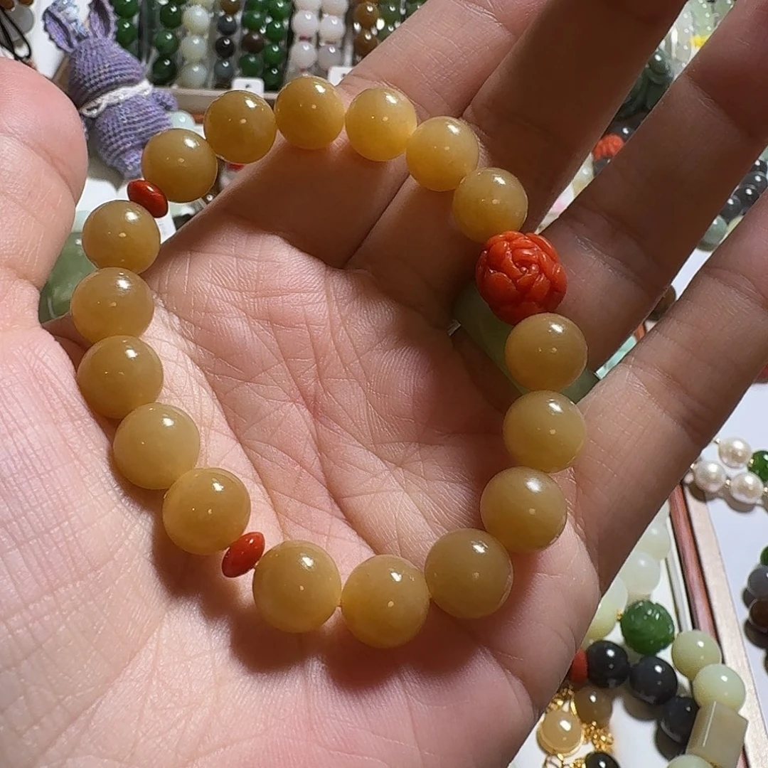 和田玉（糖玉）未镶嵌手链