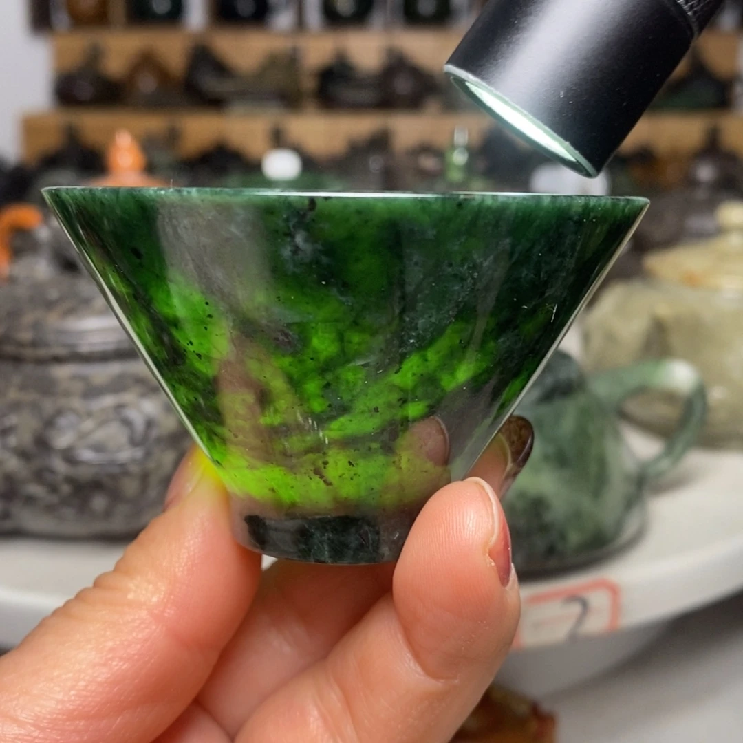 藏玉药王石福利款斗笠杯70cc