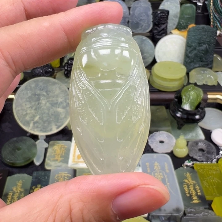 蛇纹石玉未镶嵌吊坠(赠链)