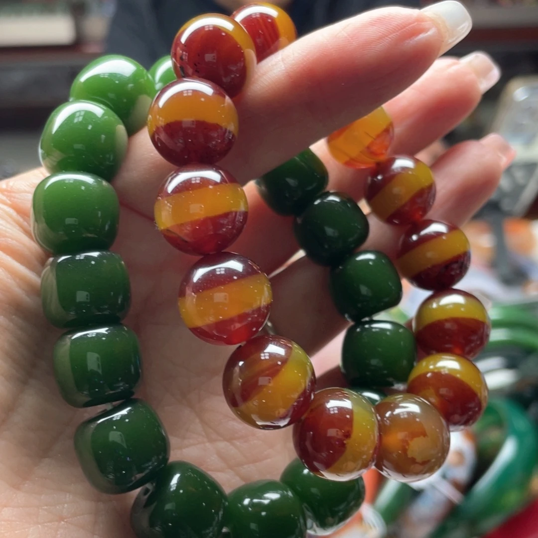 吉***コ玛瑙/玉髓未镶嵌手链