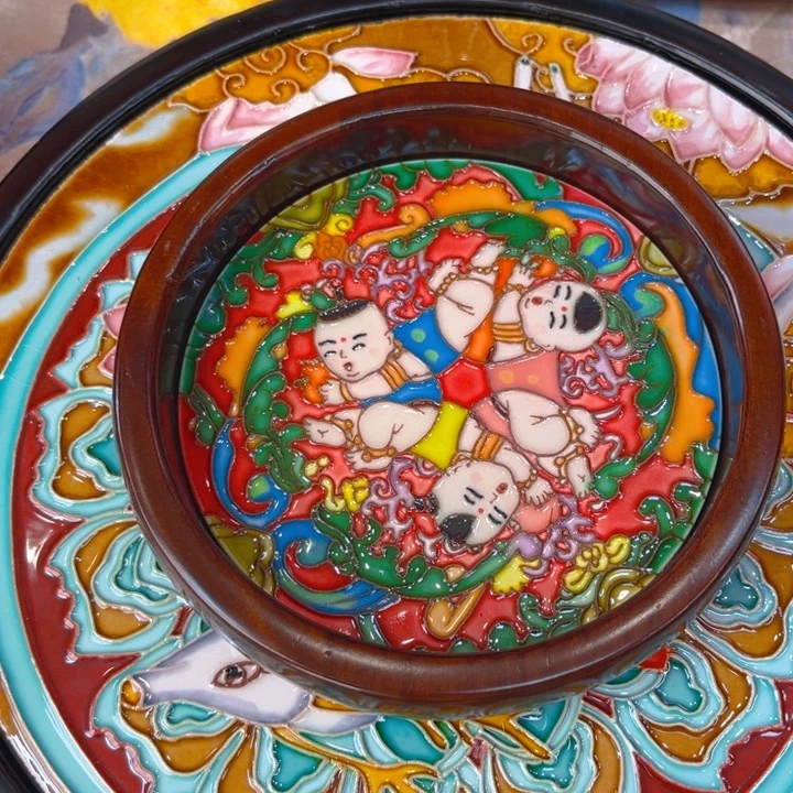 盖子款瓷板画艺术作品