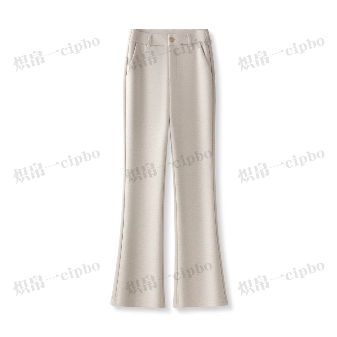 【炽帛/Cipbo】“过冬懒人裤”直筒羊毛窄版阔腿显瘦加厚微喇裤