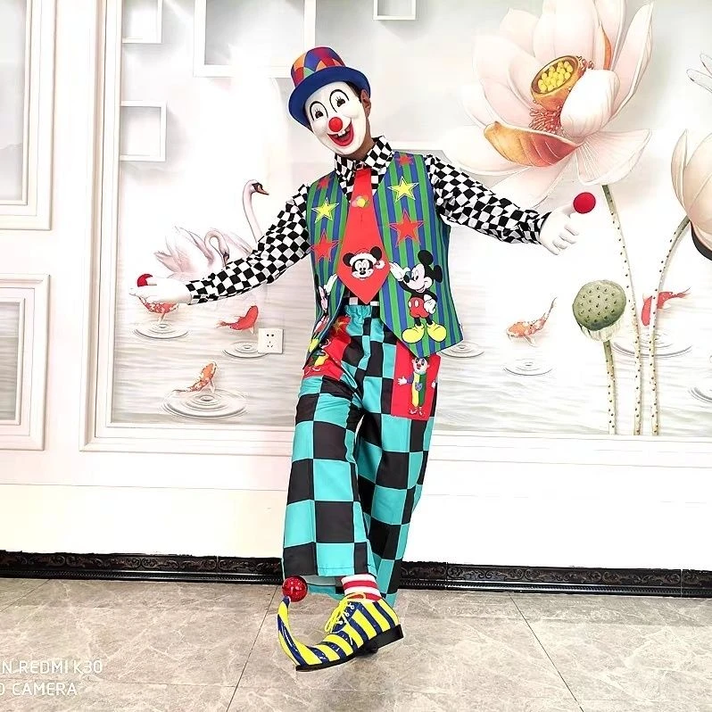 小丑万圣节服装化装舞会成人演出服表演装扮服饰男女搞笑衣服新品