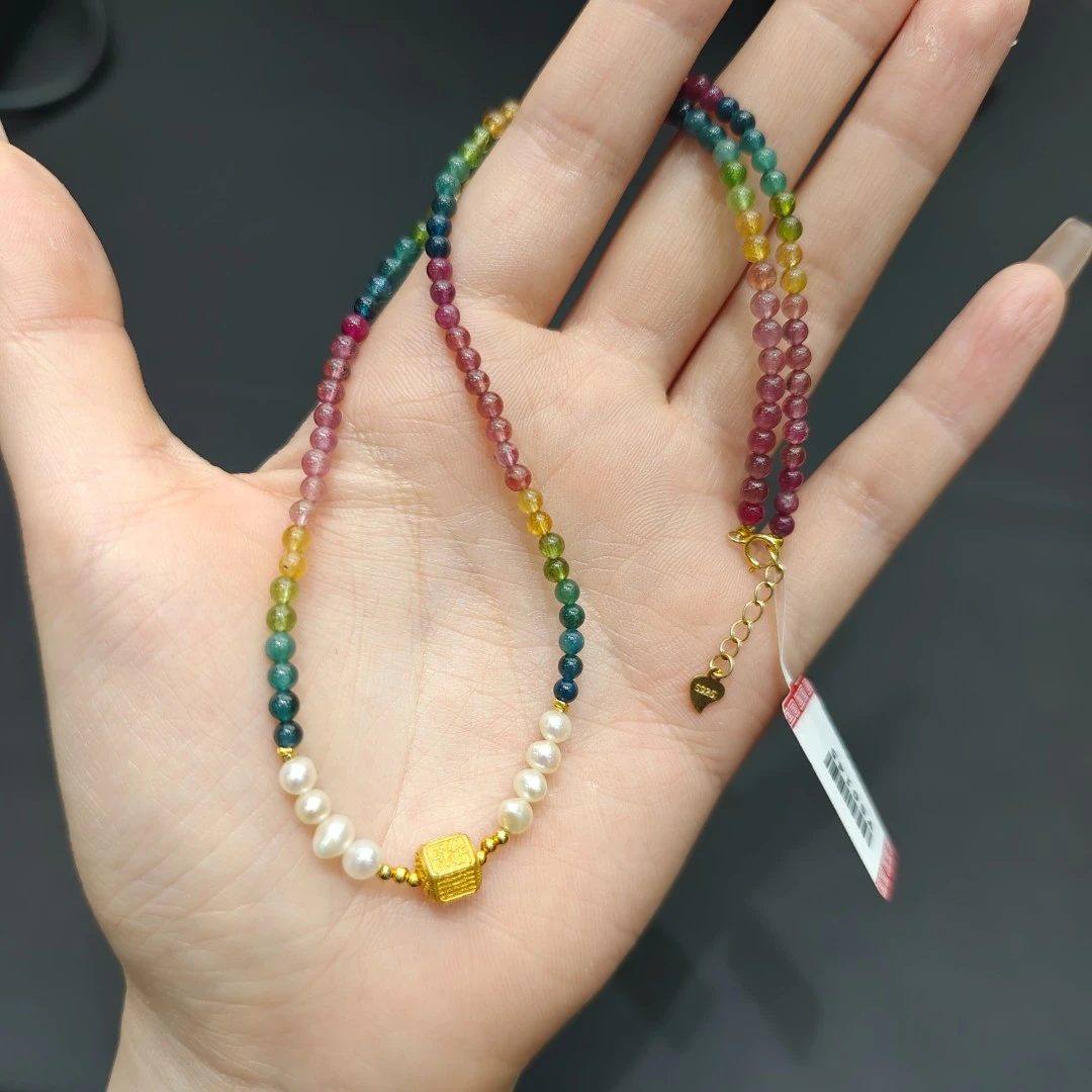 彩虹碧玺DIY多圈4mm+/YS0145/多样性发一件