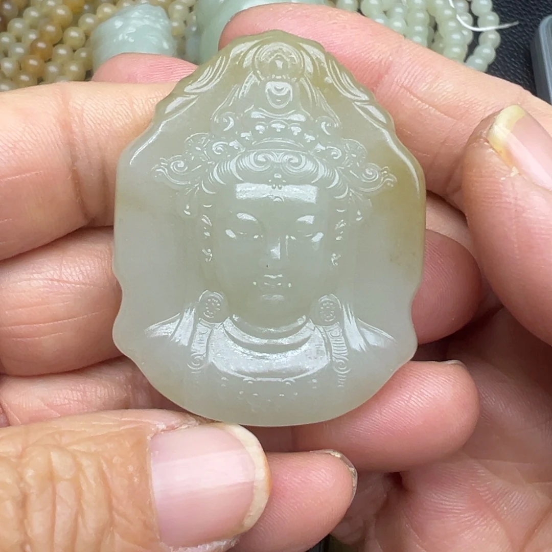 和田玉（糖玉）未镶嵌吊坠(不含链)