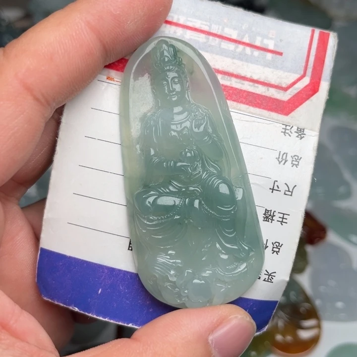 翡翠未镶嵌颈饰?****ᧁ观音