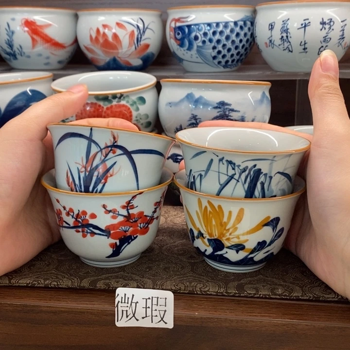 釉下老陶泥手工绘制