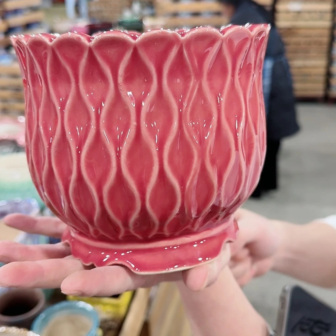 【闪购商品】陶瓷陶瓷多肉花盆有孔
