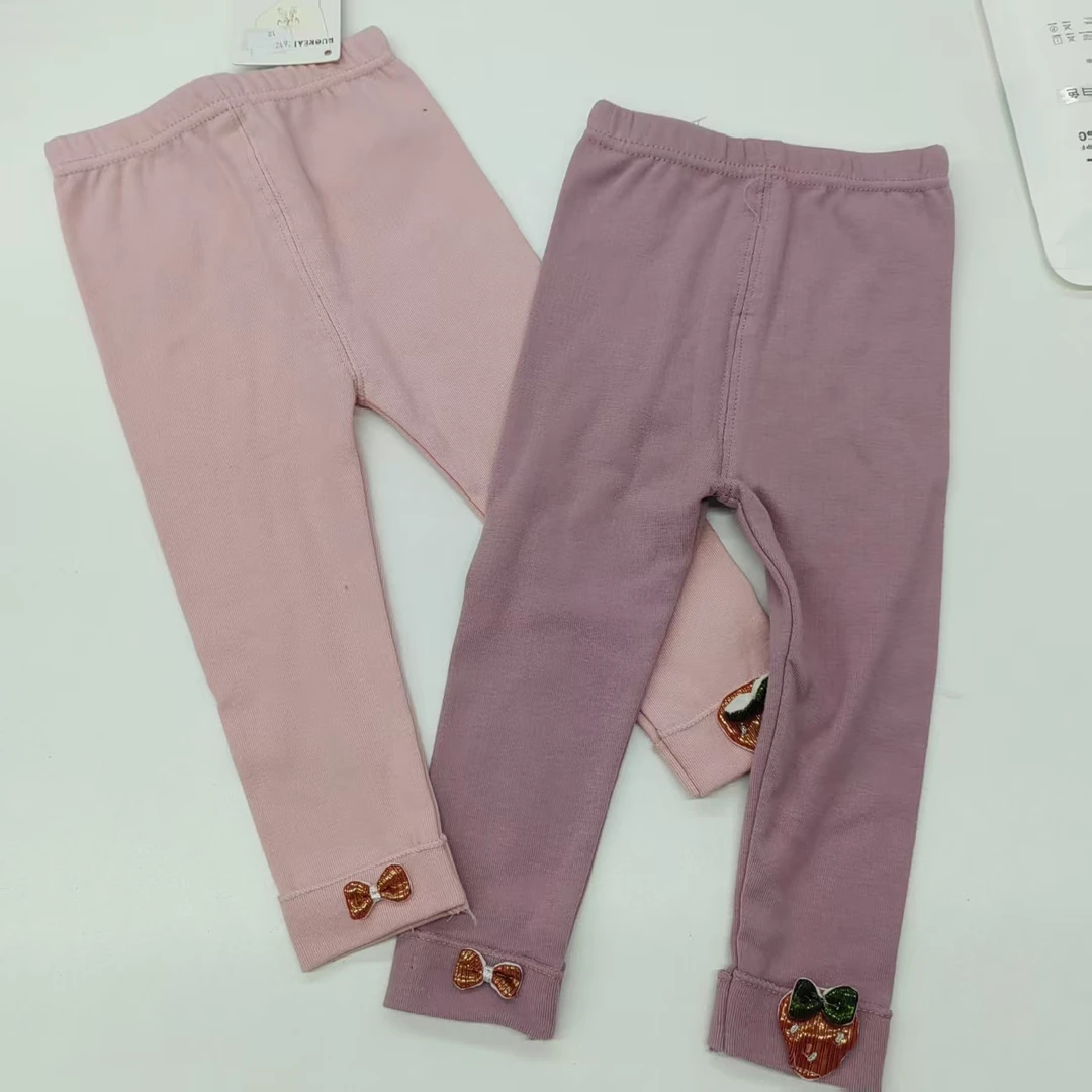 新款草莓打底裤616