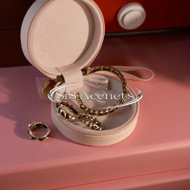 铜合金皮质手镯 SISAccents 黑皮穿手镯耳圈