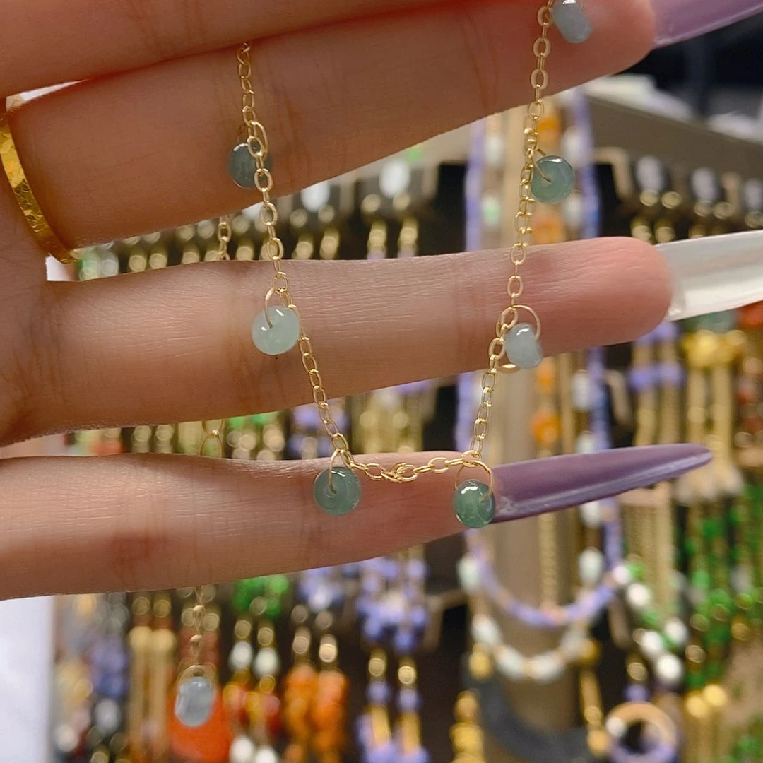 翡翠合金耳饰翡翠