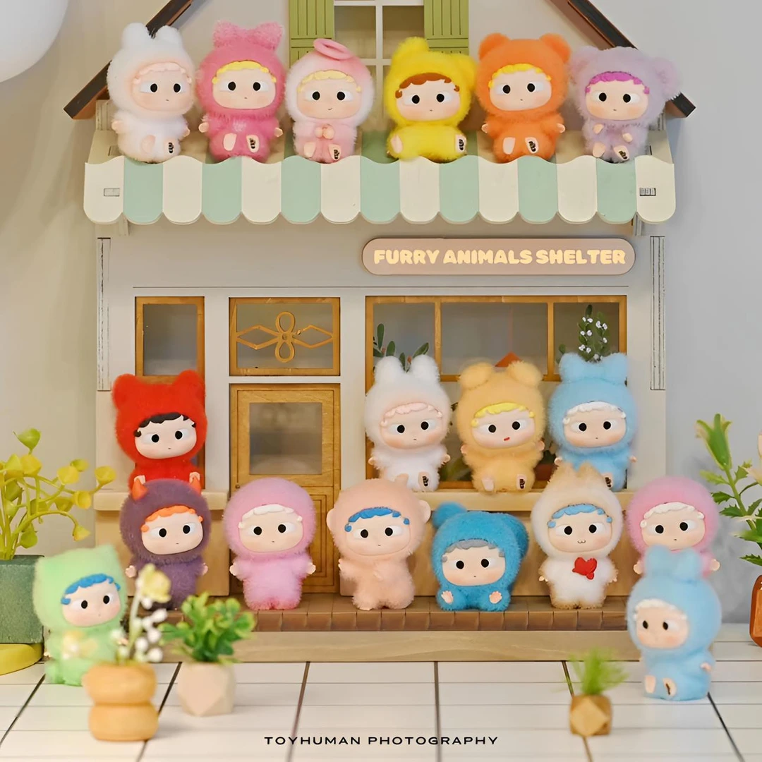 【咪该拆盒】哦崽OZAI茸茸收容所系列盲盒毛绒公仔潮玩手办哦崽萌粒