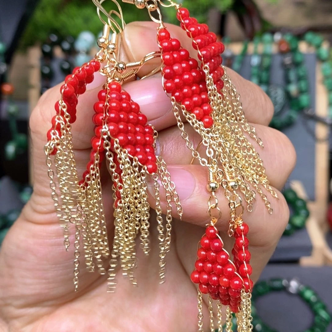 翡翠耳饰银S925镶嵌漂亮美眉