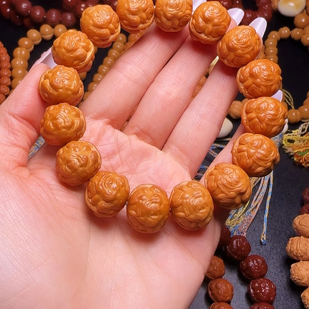 猴头核桃吊坠17金蝉手串