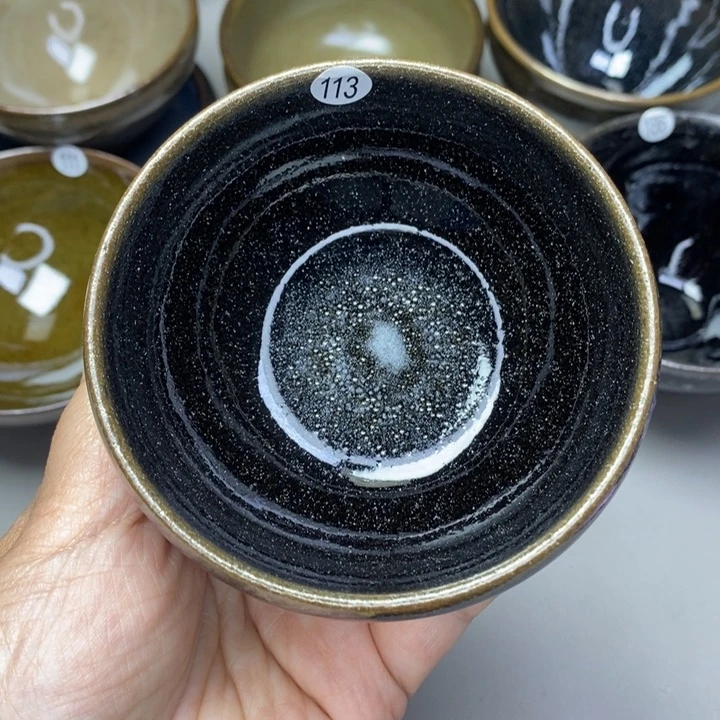 茶盏建窑建盏磨底柴烧主人杯