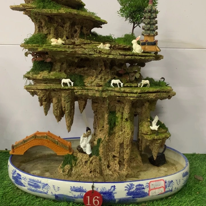 吸水石盆景上水石假山