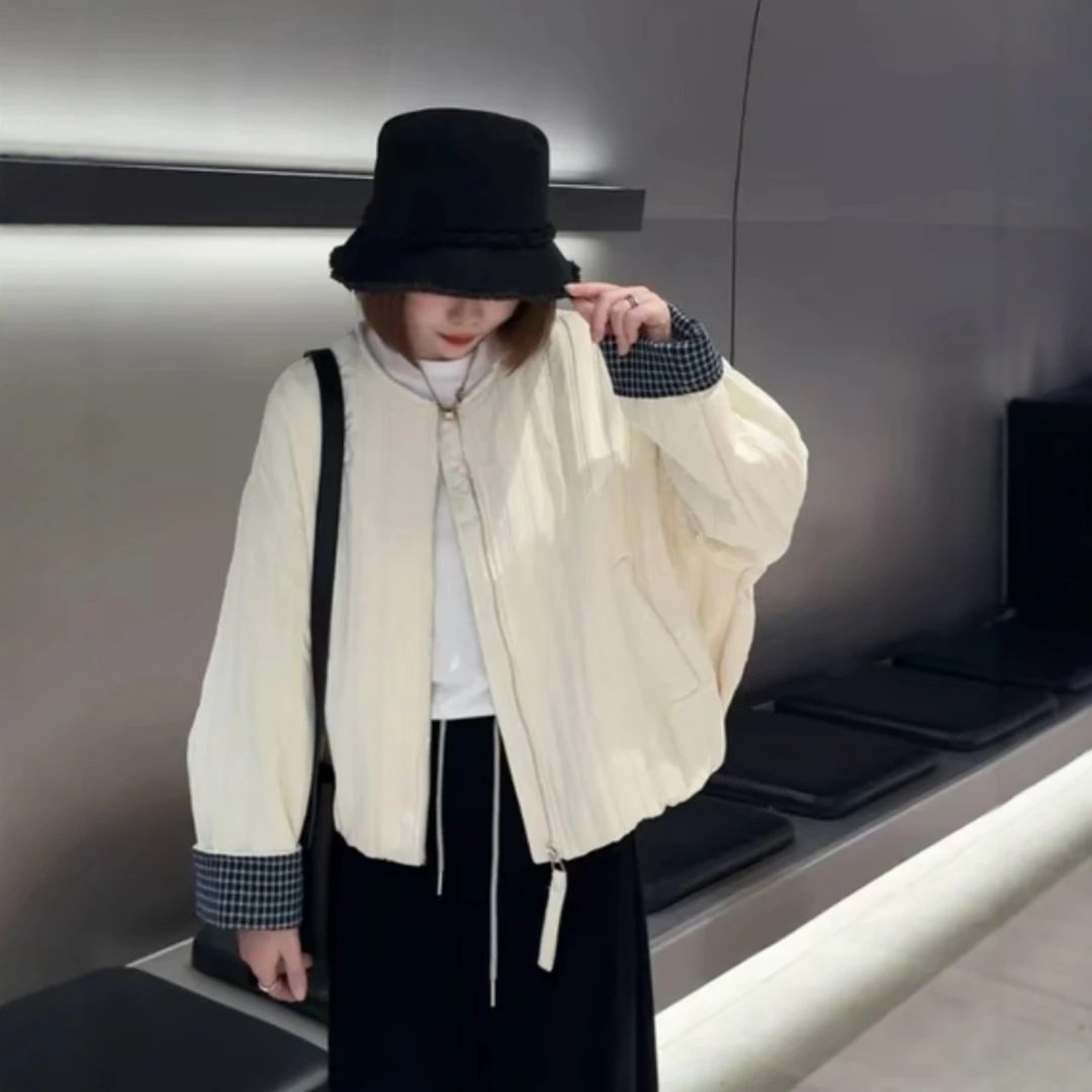韩系设计感圆领加厚棉服短外套女装2025秋季爆款洋气减龄夹克上衣