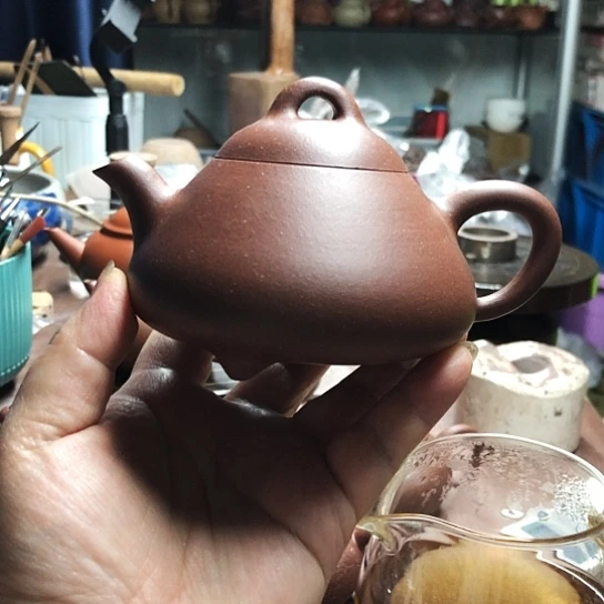 茶壶紫砂半手内推乳瓢
